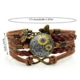 thumbnail image 2 of Multi-Layer Sunflower Leather Bracelets for Womens Present You Are My Sunshine Wristbands for Teen Girls Mom Birthday, 2 of 5