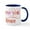 White/Navy Inside, variant on CafePress - Love You More Mugs - 11 oz Ceramic Mug - Novelty Coffee Tea Cup