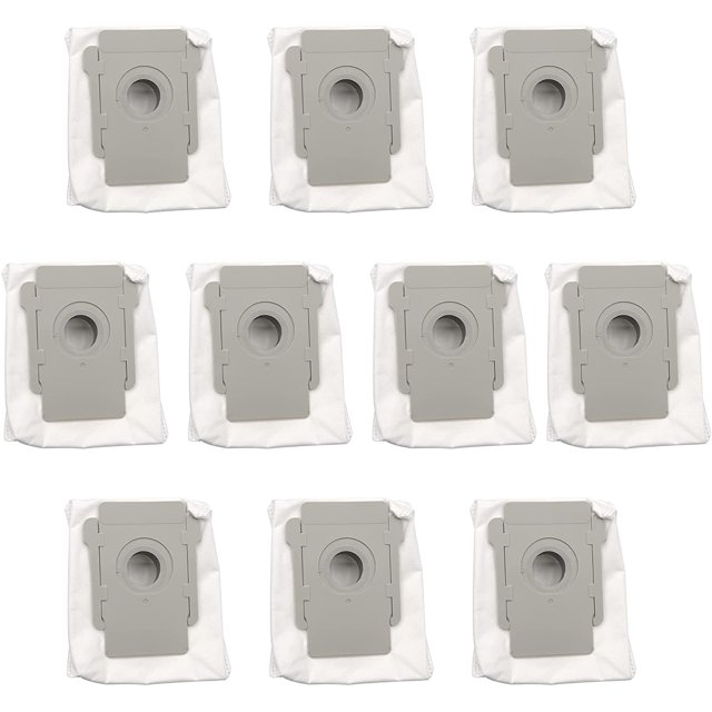 Paquete de 10 bolsas de aspiradora de repuesto para iRobot Roomba i&s Series i (7150) i7+ i7 Plus (7550) i3+ (3550) i6+ (6550) i8+ (8550) s9 (9150) s9 Plus (9550), 955020) Eliminación automática de suciedad Clean Base de bolsas Vhermosa