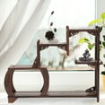 thumbnail image 4 of Wooden Antique Shelf Curio Display Rack Antique Display Stand Home Decor, 4 of 5