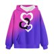 thumbnail image 4 of Sudadera con capucha para niños, camiseta de manga larga con estampado de cuello redondo para niños y niñas mayores, sudadera con capucha, top de poliéster para niña, 4 of 5