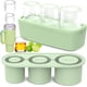 thumbnail image 1 of Bandeja para cubitos de hielo para vasos de 30 a 40 oz, 3 moldes cilíndricos de silicona con tapa y recipiente para congelador, fácil de llenar y liberar, para whisky y cócteles, sin BPA., 1 of 5