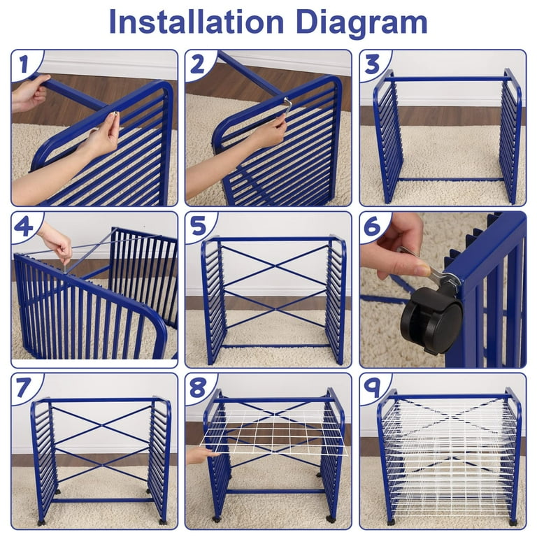 Diy canvas drying online rack