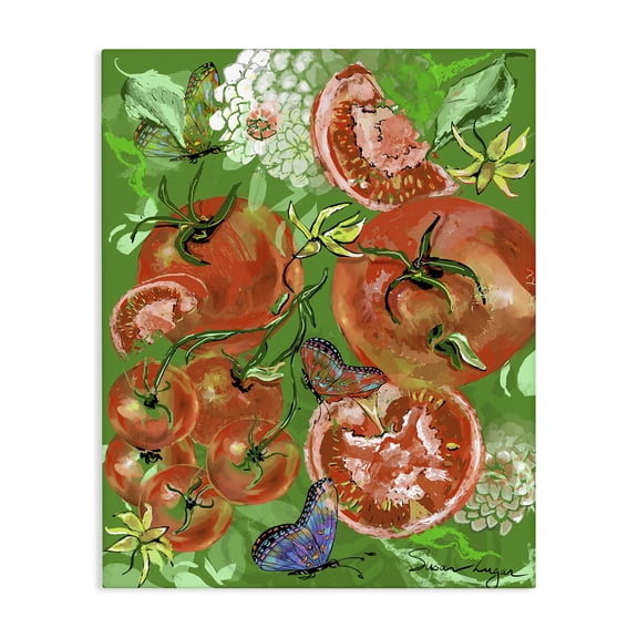 Stupell Industries Tomatoes Swirl Collage Canvas Wall Art, design by Susan Lugar