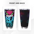 thumbnail image 3 of Saiise Geometry Dash Print Tumbler 20 Oz Stainless Steel Vacuum Insulated with Straw Coffee Cup for Home,Office,Outdoor Works Great for Ice Drinks and Hot Beverage, 3 of 8