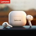 thumbnail image 2 of Auriculares Lenovo LivePods LP40 Auriculares semi-en la oreja BT 5.0 Auriculares inalámbricos verdaderos con control táctil Llamada manos libres Sonido estéreo Cancelación de ruido Auriculares de dise Lenovo  Auriculares, 2 of 6