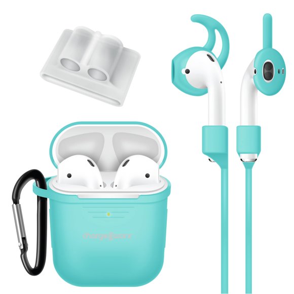 Kit de accesorios ChargeWorx de 6 piezas para AirPods color menta