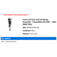 thumbnail image 2 of Front Left Strut and Coil Spring Assembly - Compatible with 2001 - 2002 BMW 330xi, 2 of 2