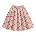 thumbnail image 5 of Wxolcjlv Women's Oktoberfest Geometric Damask Pleated Midi Skirt High Waist Retro Bavarian Holiday Skirts, 5 of 5