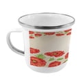 thumbnail image 2 of Floral Steel Camping Mug, Illustration of a Card Poppy Flowers Floral Arrangement Pattern Artwork, Printed Thermal Cup for Camping and Outdoor Activities, by Ambesonne, 2 of 2