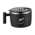 thumbnail image 2 of Tazón de ramen estilo japonés de gran capacidad de 1000 ml, tazones de sopa tailandesa con soporte para teléfono Negro, 2 of 9