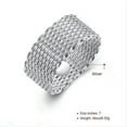 thumbnail image 3 of QQTDFG Wholesale Fashion 925 Sterling Silver Plated Women Braided Rings Men Rings J001-7, 3 of 5