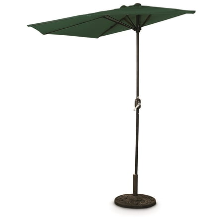 CASTLECREEK Half Round Patio Umbrella  Outdoor  Garden  Deck  Balcony Shade 8