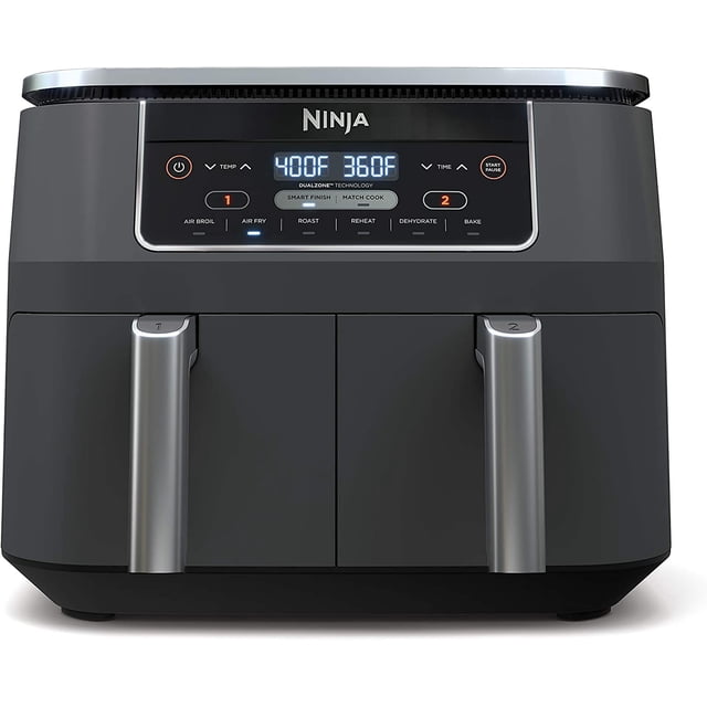 Freidora de aire Ninja DZ201BK Foodi 6 en 1 y 2 cestas RENOVADA con
