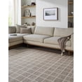 thumbnail image 6 of Hauteloom Anicet Modern Hand Woven Wool Blend Soft Checkered Area Rug - Machine Washable Contemporary Square Tiles Carpet for Living Room, Bedroom, Dining Room - Beige, Tan, Cream - 2' x 3', 6 of 6