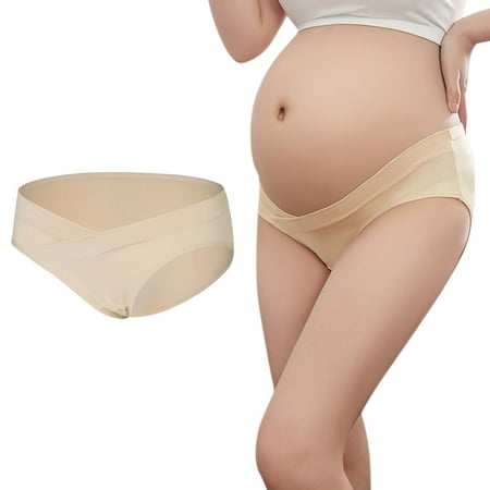 

NIUREDLTD Womens Cotton Maternity Underwear Maternity Pregnancy Panties Postpartum Mother Under Bump Underwear