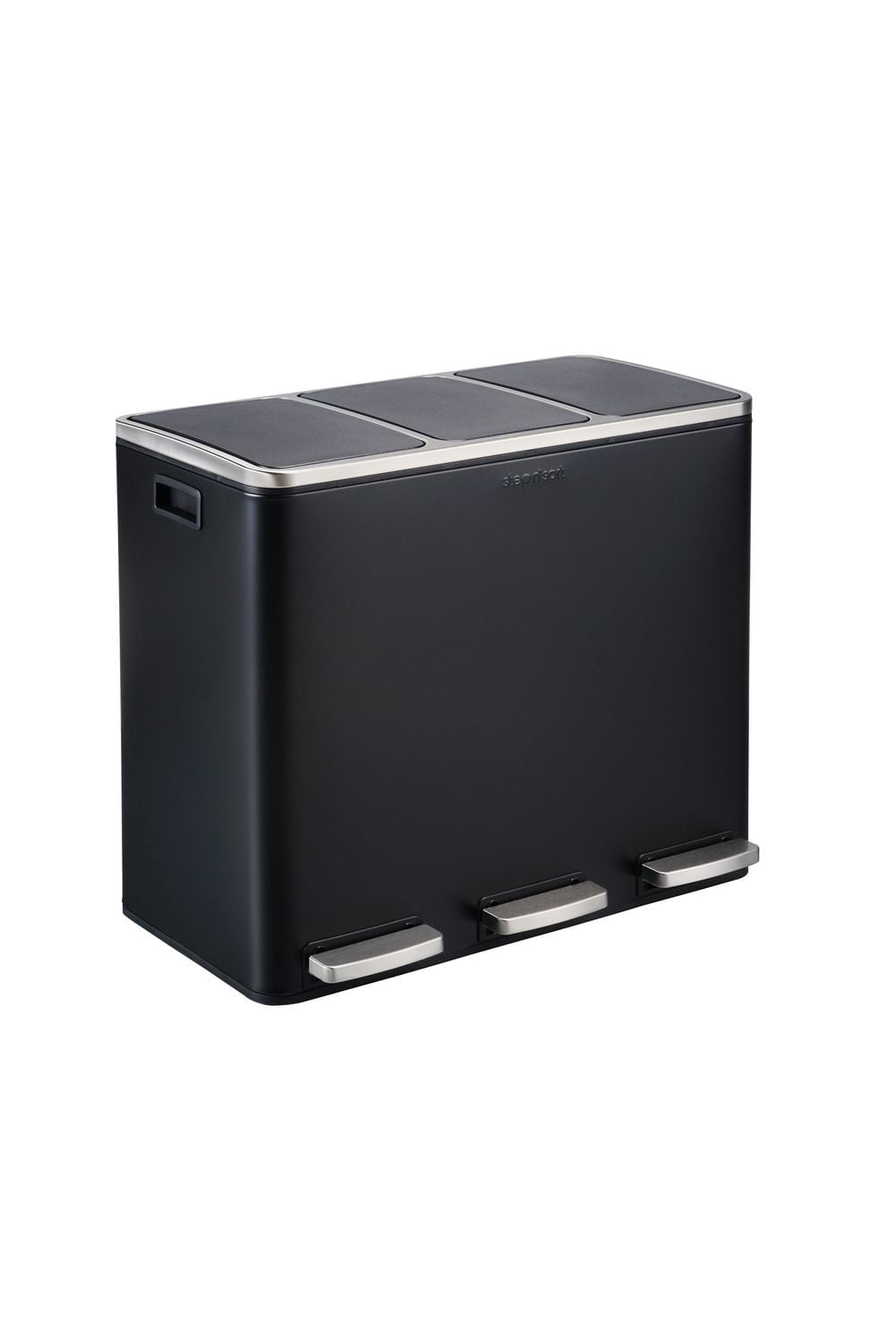 The Step N' Sort 3 x 18L, Triple Compartment Trash and Recycling Bin