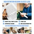 thumbnail image 4 of WEMOOTANTS 3 Packs 5.0 Reading Glasses for Men Rectangle Clear Readers 1.0 1.25 1.5 1.75 2.0 2.25 2.5 2.75 3.0 3.5 4.0 5.0 6.0, 4 of 6