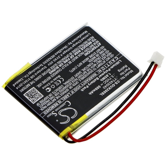 YT403040 Battery for Xduoo X2 Professional Mp3 Hifi Music Player, 500mAh - sold by smavco
