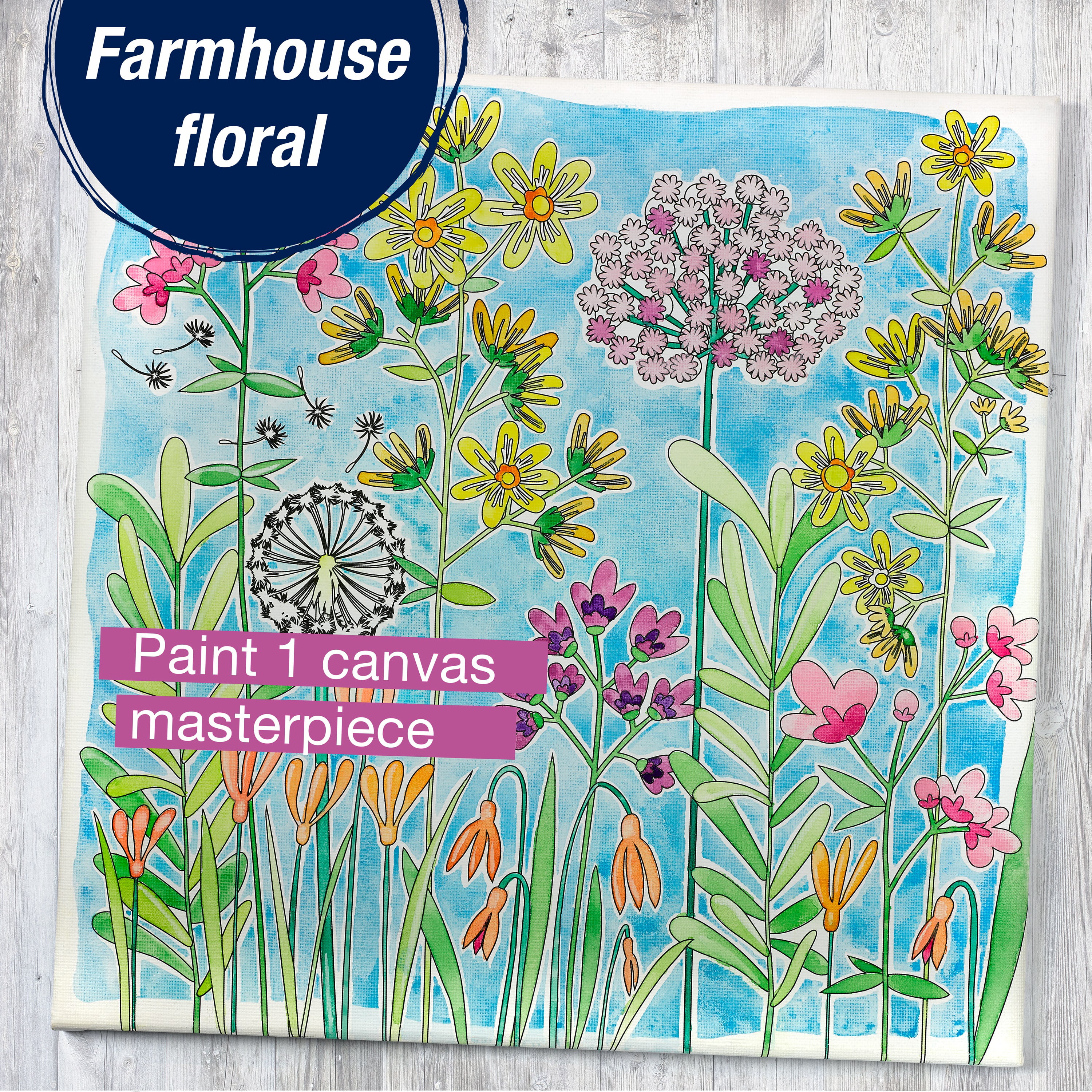 Faber-Castell Paint by Number Watercolor Bold Floral - Adult Paint by –  Myriads Gifts
