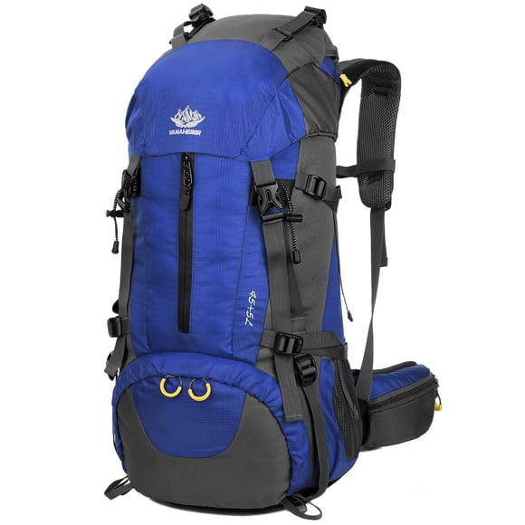 Mochila de Senderismo WoneNice 50L Impermeable con Cubierta para Lluvia