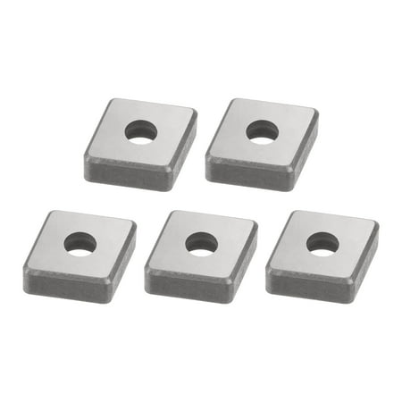 

Uxcell 1/2 x3/16 Carbide Turning Insert Seats Shim 80° Small Hole Rhombus MC1204 for Indexable Tool Holder 5Pack