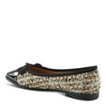 thumbnail image 7 of Patrizia Ainosa Women’s Faux Leather and Bouclé Ballet Flats with Bow Detail, 7 of 7