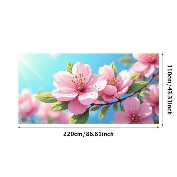 Cherry Blossom Themed Background Banner for Spring Parties Festival Decorations Photography Props Backdrop Garden Events Outdoor Celebrations
