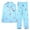 A-Sky Blue184, variant on Womens 2 Piece Pajama Set Notch Collar Long Sleeve Top And Long Pants Tropical Floral Print Home Romantic Loungewear