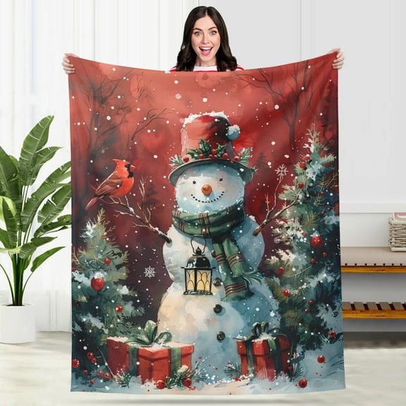 Kuscheln Christmas Blanket for Women Kids Men, Soft  Holiday Throw Blanket for Couch Bed Sofa, Warm Xmas Gift for Family Friends, Winter Christmas Decor Blanket, Cozy Seasonal Blanket Decor