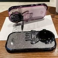 thumbnail image 2 of Compatible with iPhone Case,Glitter Bling Sparkle Cute Astronauts Holder Kickstand Stand Electro Plated Bumper Camera Lens Protection Shockproof Cover Phone Case (Purple,iPhone 12), 2 of 6