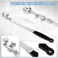thumbnail image 2 of Wrench Extender Tool Bar 15inch Cr V Steel Long Wrench Extension Tool Universal Spanner Torque Amplifier Device for Mechanics DIYers, 2 of 11
