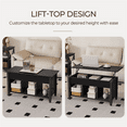 thumbnail image 4 of Alden Design Lift Top Coffee Table with Hidden Compartment for Livingroom, Black, 4 of 9