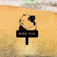 thumbnail image 4 of HELLOYOUNG 9.8- Inch MISS YOU" Guinea Pig Memorial Garden Stake Rustic Metal Sympathy Marker with Adorable Face Pet Memorial Marker, 4 of 29
