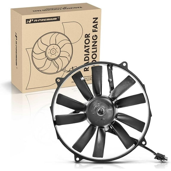 A-Premium Engine Radiator Cooling Fan Assembly Compatible with Mercedes-Benz E-Class E300, E320, E420, E500, 300D/300E/300SE/300TE/350SD, 400E/500E /420SEL /560SEL