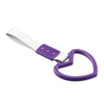 thumbnail image 2 of Miulika Car Heart Shape RV Bus Pendant Warning Ring Handle Strap Hook Purple, 2 of 8