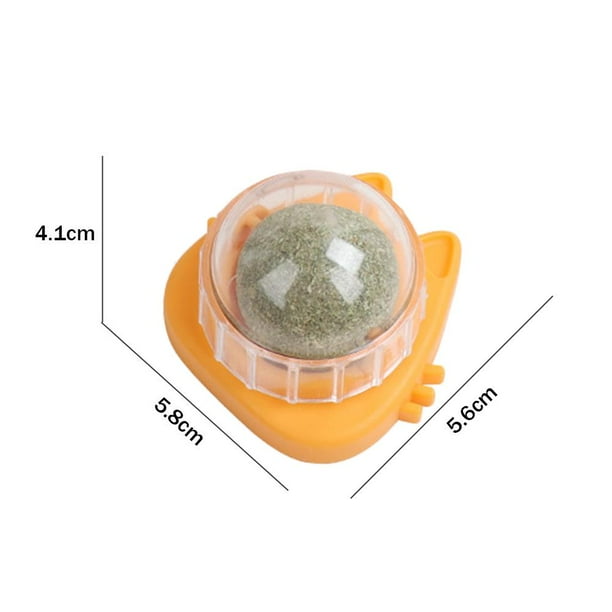 Juguetes de hierba gatera, comida natural para gatos, bola comestible de hierba gatera, aperitivos de menta (naranja Ndcxsfigh Libre de BPA