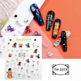 thumbnail image 6 of Yoyauz 12PCS Halloween Nail Stickers Self-Adhesive Diy Nail Stickers With Halloween Party Nail Decoration Stickers, 6 of 7