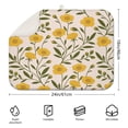 thumbnail image 2 of Microfibre Drying Mat for Kitchen Floral Flowers Leaf Plant (5) Dish Drying Drainer Mat Absorbent Drying Mat Washing Up for Glass, Plate & Cup 18inch X 24inch, 2 of 5