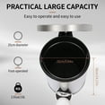 thumbnail image 5 of Stainless Steel Trash Can with Lid 2.6 Gallon Step-on Garbage Can for Kitchen Bathroom, Silver, 5 of 7