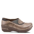 thumbnail image 6 of Spring Step L'artiste Burbank Leather Clogs for Women | Designer Hand-Painted Slip-On Shoes | Ladies Casual Platform Clog, 6 of 7
