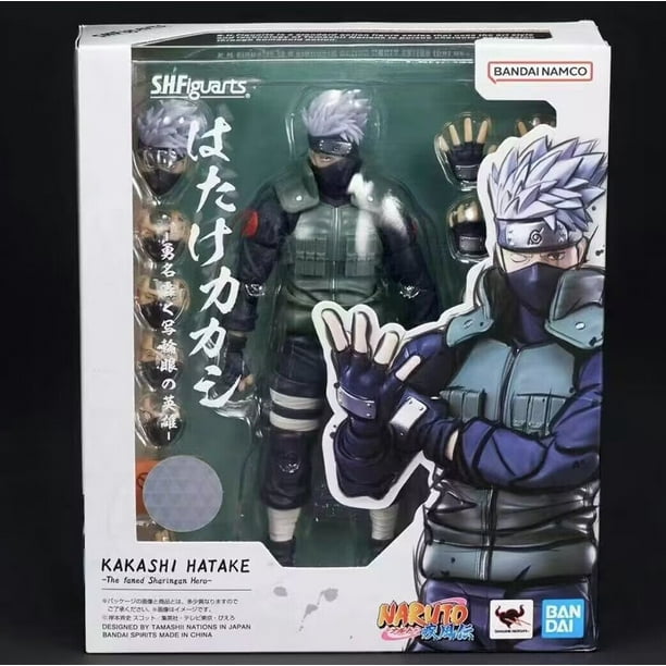 Bandai SHFiguarts 2.0 Naruto: Shippuden Kakashi Hatake Naruto Sasuke Sakura Uchiha Madara SHF Anime Figure Action Model Toy Gao Jinjia LED