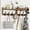 Wood, variant on Burfoko 4-in-1 Wall Mounted Coat Rack with Shelf - 29" Entryway Organizer with 11 Hooks, Mail Holder & Key Hanger, Space-Saving for Hallway/Bedroom, Wood
