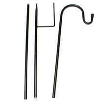 Shepherd Hooks Rust Garden Stake Outdoor Metal Plant Stand Hanger Bird Feeder Pole 120X10X1cm