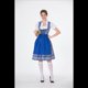 thumbnail image 5 of Disfraz de Oktoberfest Alemán para Mujer, Estilo Dirndl, para Adultos, para de Cerveza Tradicional, Disfraz de Sirvienta. Azul XXL, 5 of 7