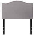 thumbnail image 4 of Pemberly Row Modern Upholstered Twin Panel Headboard in Light Gray, 4 of 8