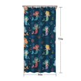 thumbnail image 5 of Dark Blue Mermaid Pattern Shower Curtain 36"x72" ,Bathroom Decorative Shower Curtains Set with 12 Hooks,Modern Waterproof Washable Shower Curtain, 5 of 6