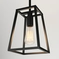 thumbnail image 2 of Artika Carter Modern Mid-Century Pendant Light Fixture, Matte Black, 2 of 5