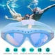 thumbnail image 5 of Gafas de natación con galvanoplastia de marco grande antivaho impermeables unisex al aire libre, 5 of 5
