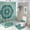 style-2, variant on Floral Mandala Art Print Shower Curtain Waterproof Bathroom Curtain Set with Hooks Home Decor Bathroom Curtains 4pcs